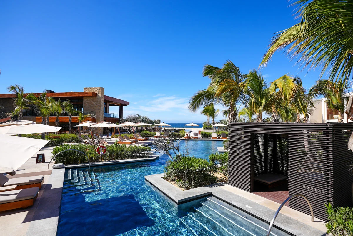 Oceanview pool at Nobu Hotel Los Cabos