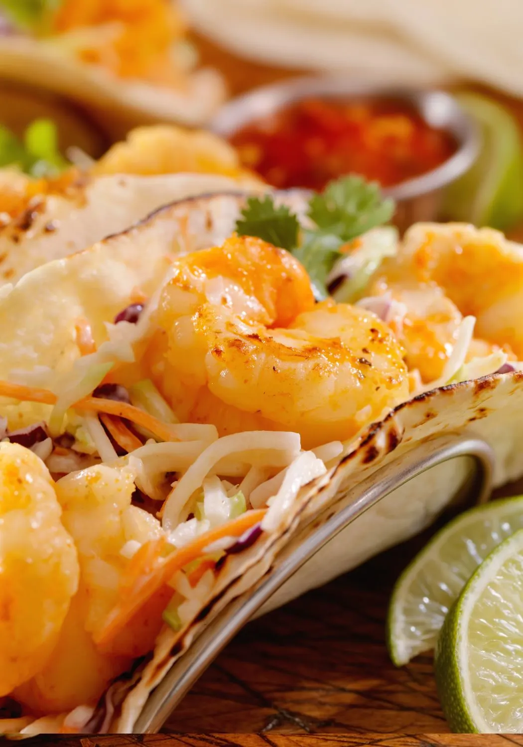 The shrimp tacos are wonderful all year-round in Cabo!