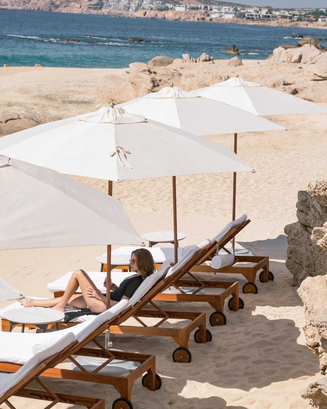 Private beach area at Grand Velas Boutique Los Cabos