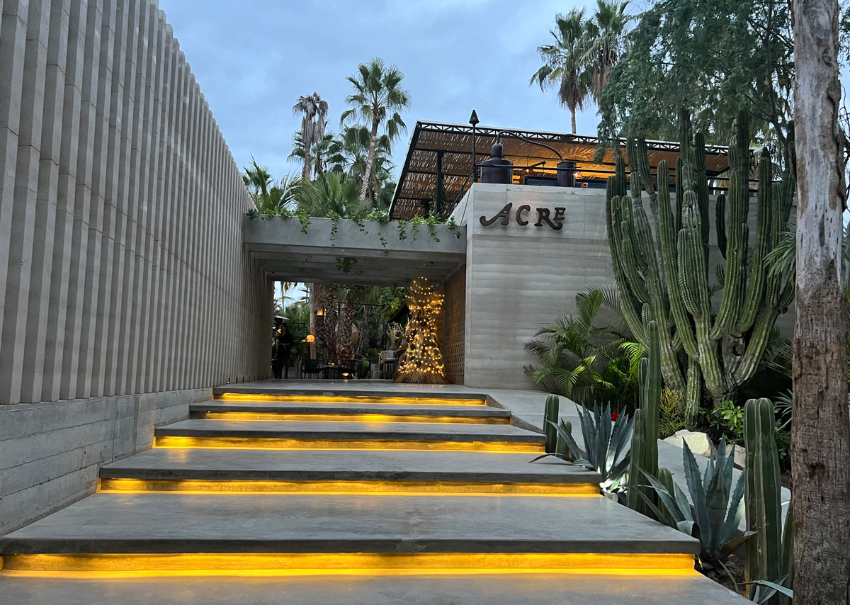 Entrance stairs to Acre Restaurant, San Jose del Cabo