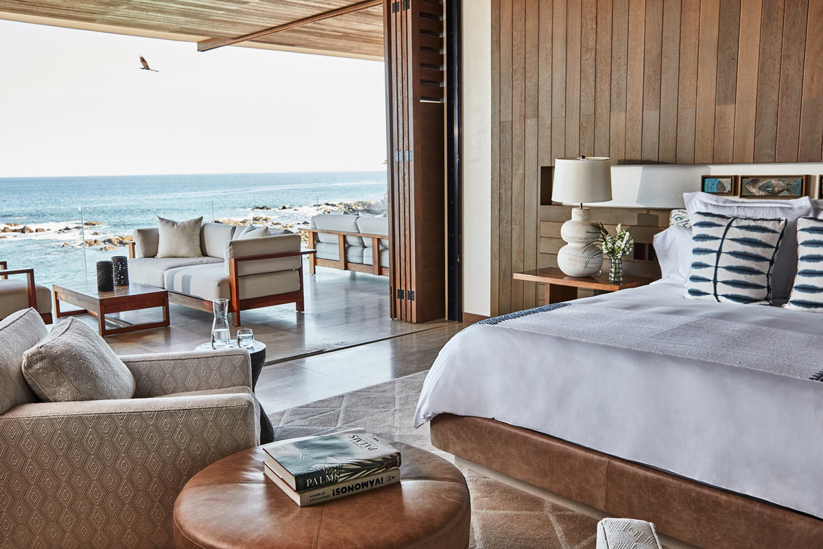 An oceanview room at Chileno Bay Resort & Residences