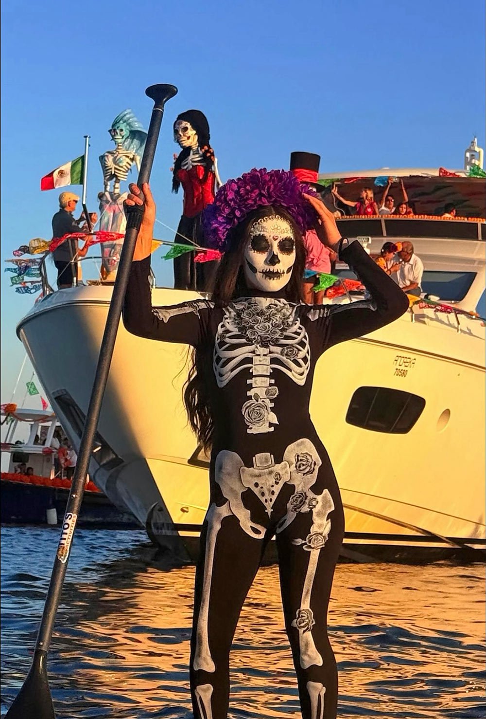 Paddleboarder at Altars of the Sea festival in Cabo San Lucas