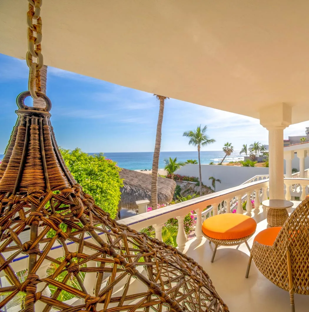 Sea view from the balcony of a Mar del Cabo guest room