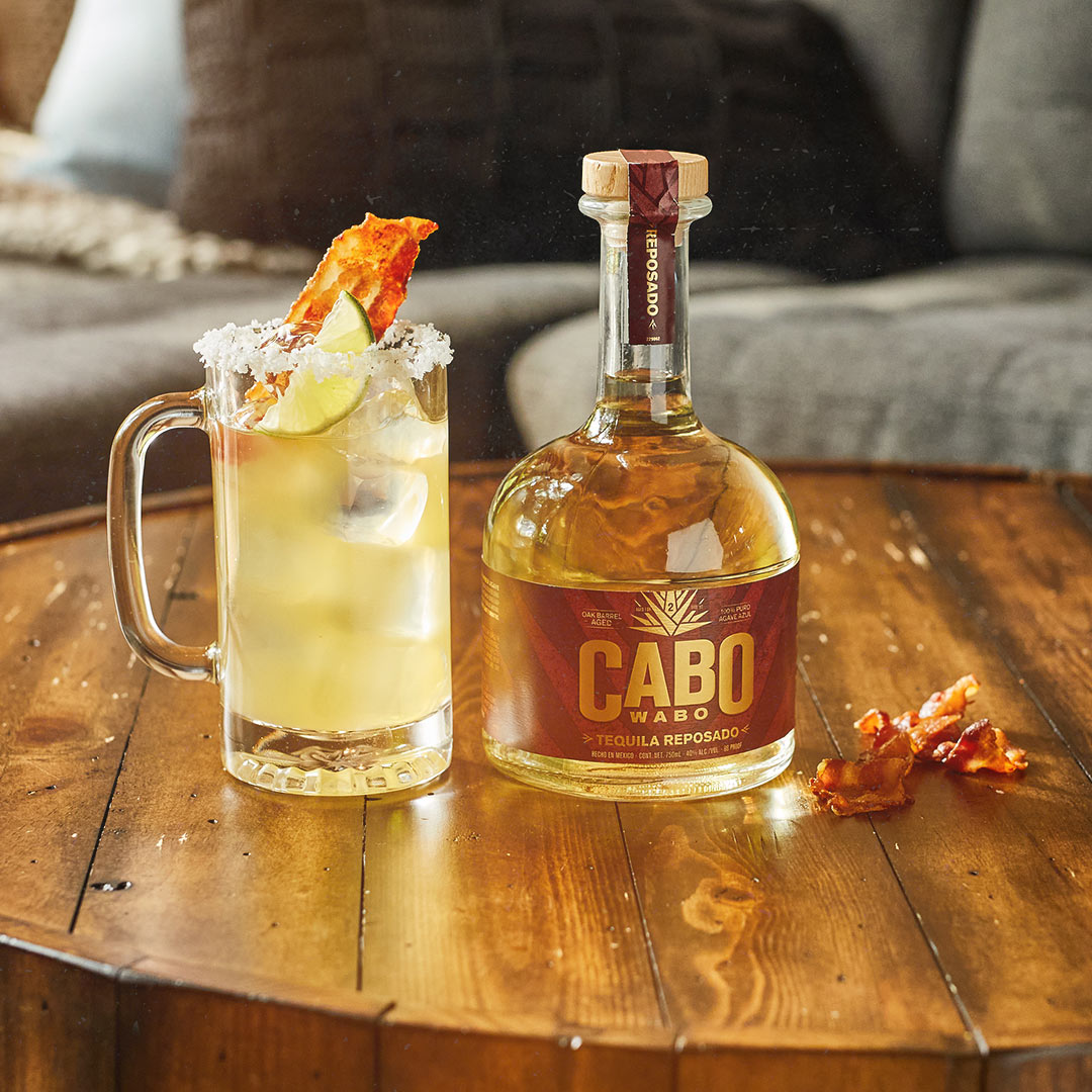 Bottle of Cabo Wabo tequila