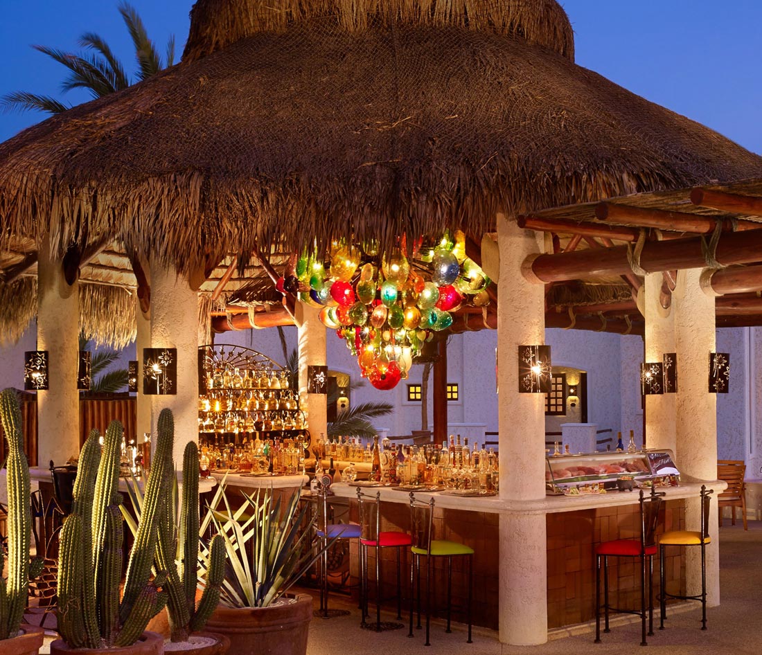 Tequila and ceviche bar at Las Ventanas Al Paraiso