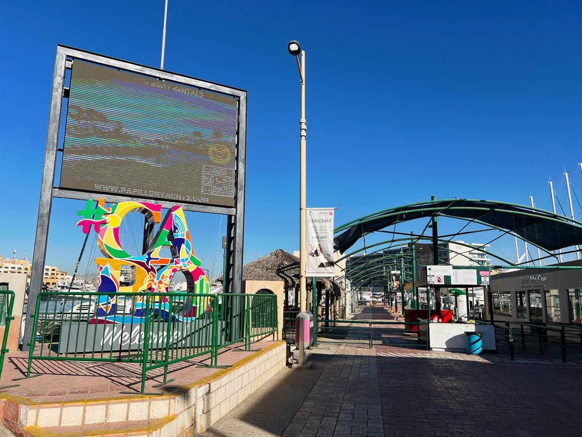 The cruise tender pier in Cabo San Lucas