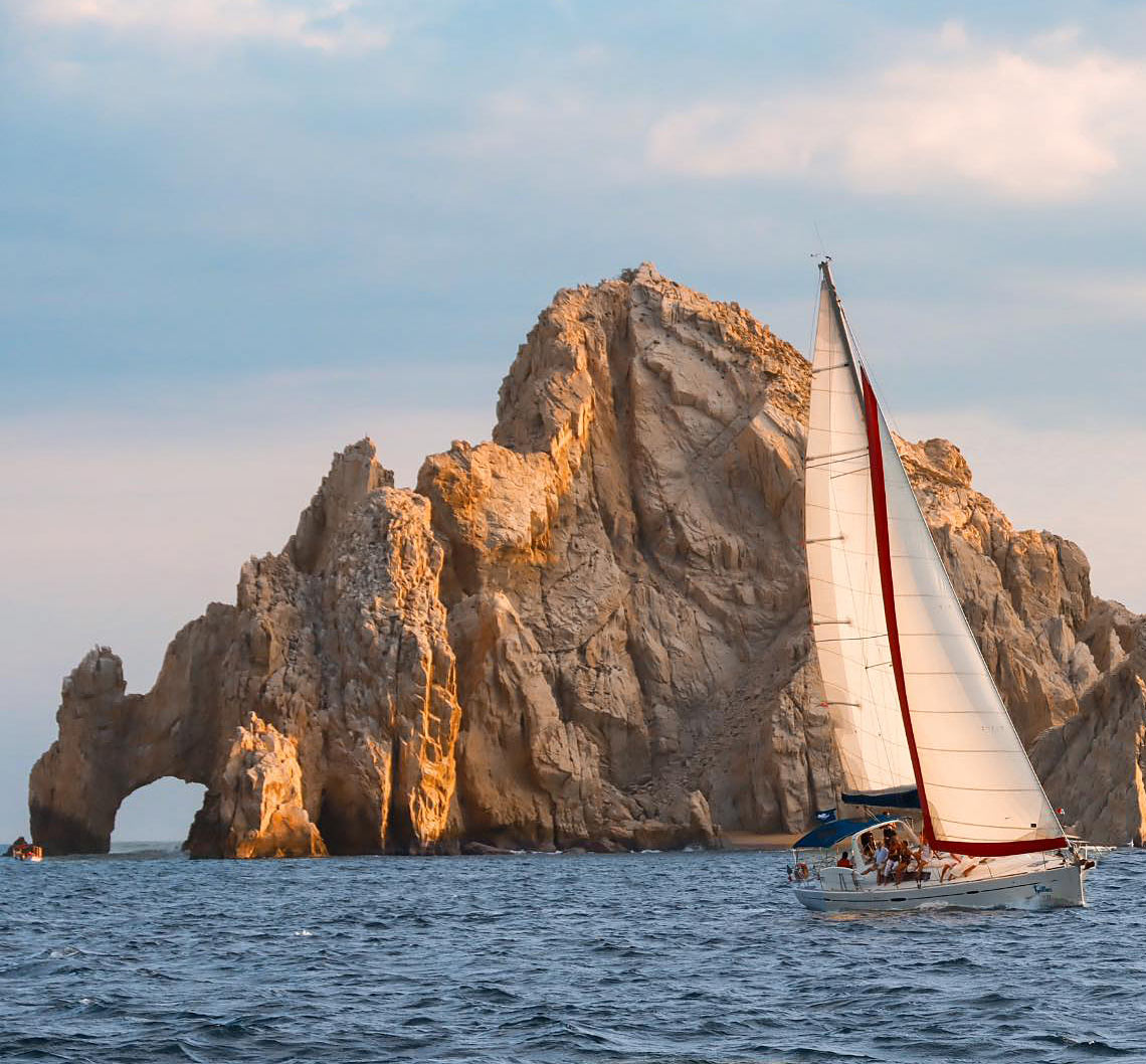 Sunset sailing cruise in Cabo San Lucas Bay