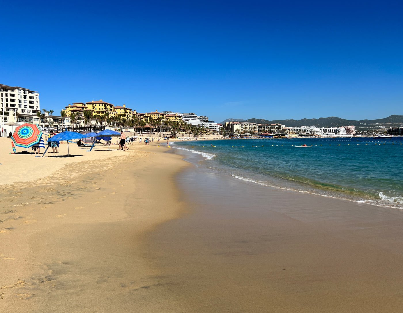 Medano Beach is typically calm and great for swimming.