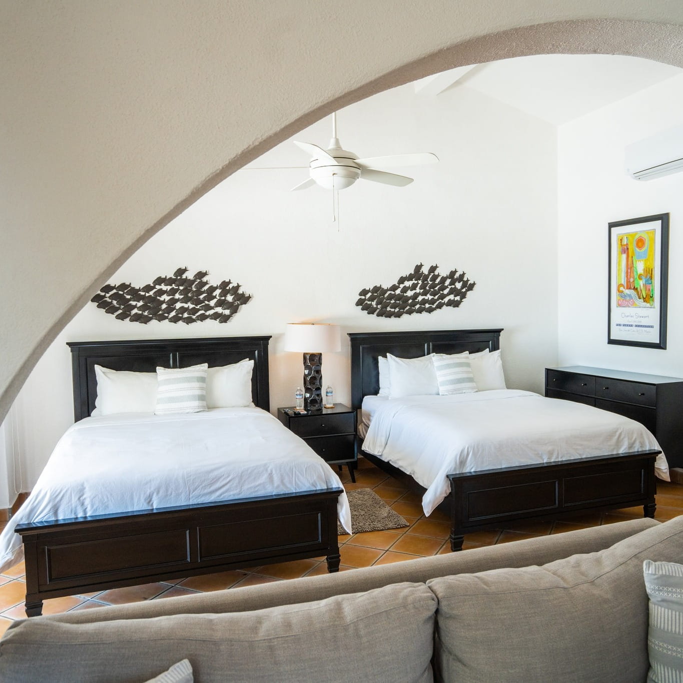 La Marina Inn guest room with two beds