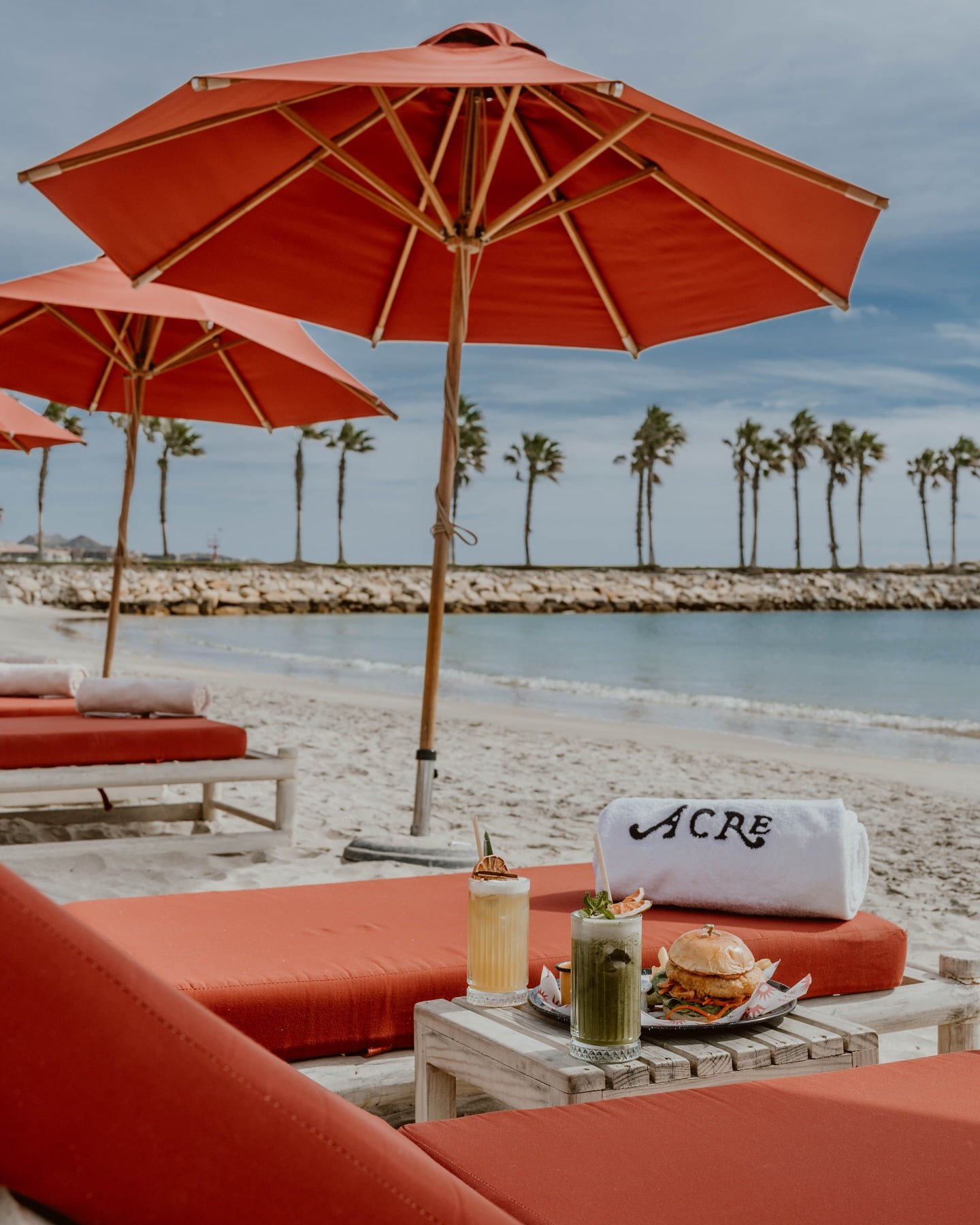 Acre guests can get their beach fix at Veleros Beach Club.