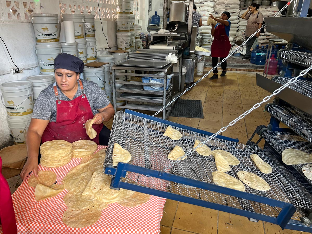 Tortilla factory in Cabo San Lucas